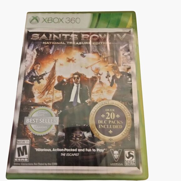Saints Row IV National Treasure Edition Xbox 360 disc 1 manual Case - Picture 1 of 3